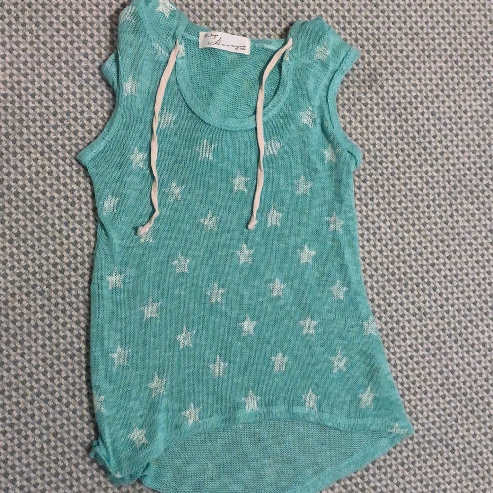 Star tank top with hood!!